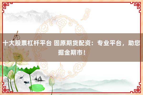 十大股票杠杆平台 固原期货配资：专业平台，助您掘金期市！