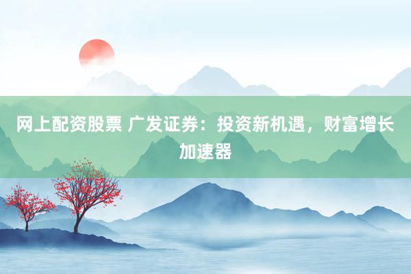 网上配资股票 广发证券：投资新机遇，财富增长加速器