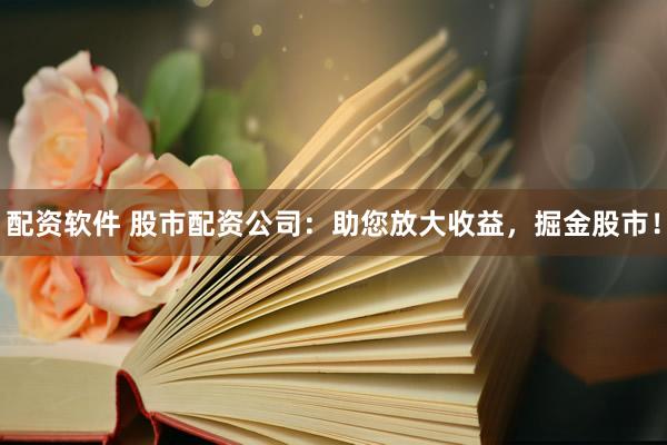 配资软件 股市配资公司：助您放大收益，掘金股市！