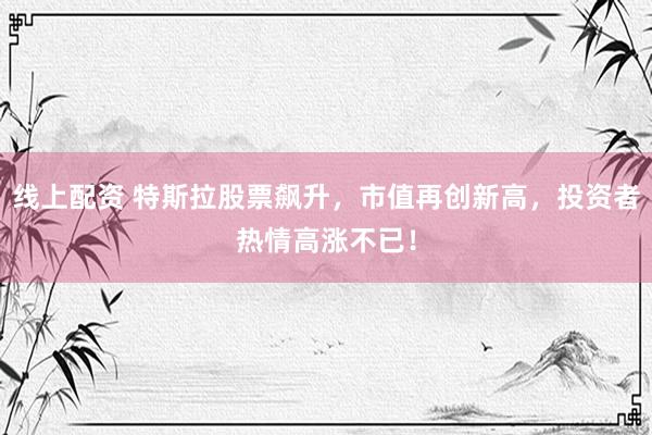 线上配资 特斯拉股票飙升，市值再创新高，投资者热情高涨不已！