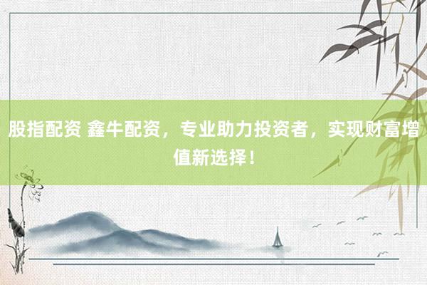 股指配资 鑫牛配资，专业助力投资者，实现财富增值新选择！