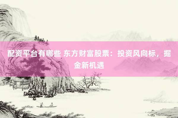 配资平台有哪些 东方财富股票:投资风向标,掘金新机遇