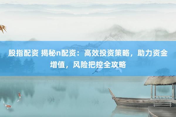 股指配资 揭秘n配资:高效投资策略,助力资金增值,风险把控全攻略