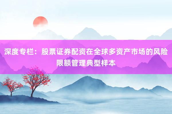 深度专栏：股票证券配资在全球多资产市场的风险限额管理典型样本