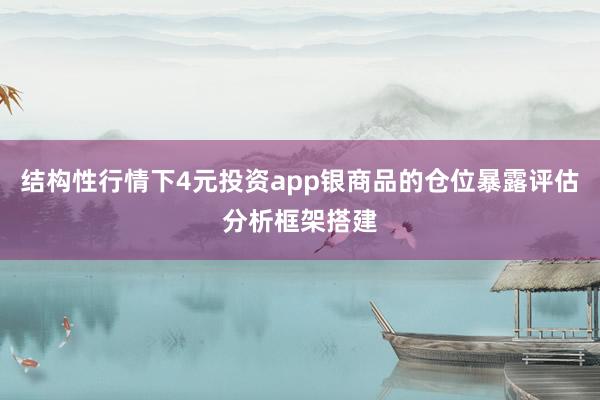 结构性行情下4元投资app银商品的仓位暴露评估分析框架搭建