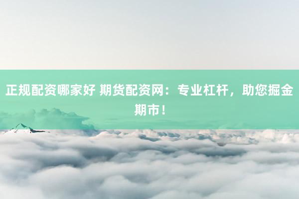 正规配资哪家好 期货配资网：专业杠杆，助您掘金期市！