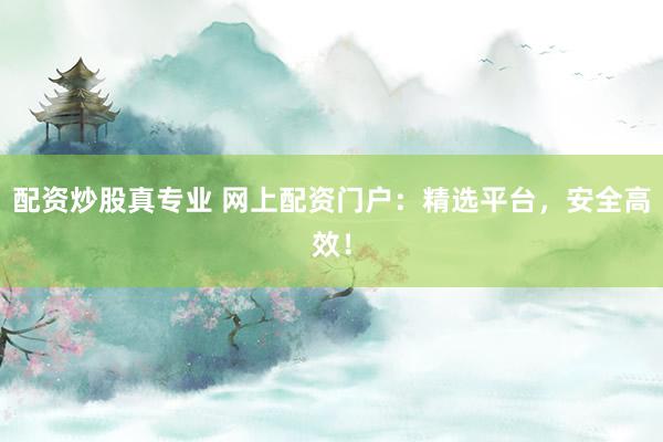 配资炒股真专业 网上配资门户：精选平台，安全高效！